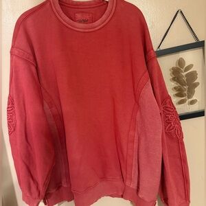 Aerie • Keep It Light Crochet Crew Sweatshirt